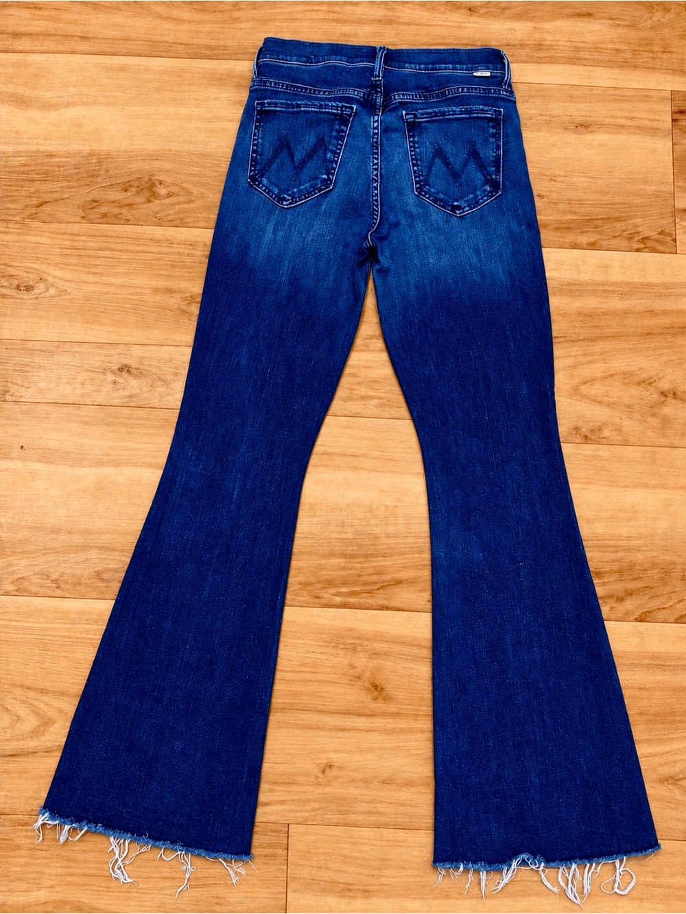 MOTHER The Weekender Fray Flare Stretch Denim Jeans Women’s 26x31 EUC - Picture 2 of 13
